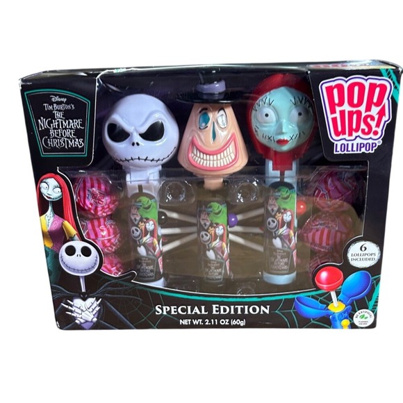 Disney Other - Disney Nightmare Before Christmas Pop Ups Lollipop Special Edition Gift Set NIB